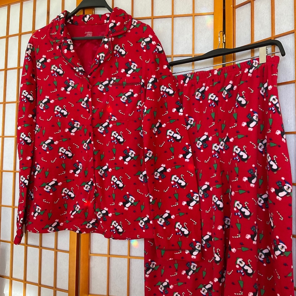 Secret Treasures brand Christmas Penguin Youth PJ’S